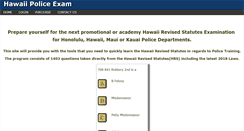 Desktop Screenshot of hawaiipoliceexam.com