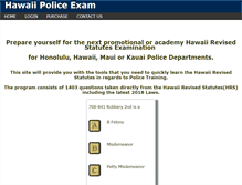 Tablet Screenshot of hawaiipoliceexam.com